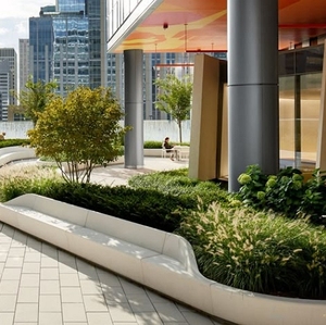 Mobiliario Urbano Modular Vietnamita: Combo de Banco y Jardinera de Hormigón GFRC de Forma Personalizada para Paisajismo Comercial, Directo de Fábrica - Product Image 3