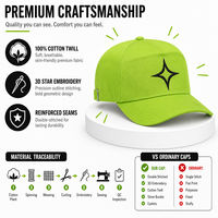 Casquette de baseball athlétique brodée personnalisée haut de gamme avec logo 3D en coton, réglable, classique, vente en gros, fournisseur d'usine OEM