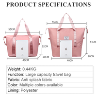 Bolsa Deportiva de Gimnasio con Separación para Ropa Seca y Mojada, Logotipo Personalizado, Gran Capacidad, Expandible, Bolsillo para Zapatos, Ajustable, Regalos Promocionales