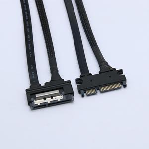Cable para disco duro Sata715 con contactos de resorte, cable de datos de interfaz macho-hembra negro para conexión a computadora - Product Image 3