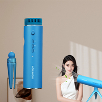 Sèche-cheveux portable léger de voyage, sèche-cheveux de bureau sur pied 1200W, séchage 2x plus rapide, mains libres, multi-usages
