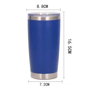 20oz 304 Powder Coated Car Tumbler <b>Double</b> <b>Wall</b> Insulated Coffee Cup Hot Cold Thermal Mug Portable Travel Beer Tumbler - Product Image 4