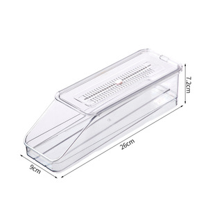 Egg <b>Storage</b> <b>Box</b> Transparent Flip Top <b>Stackable</b> For Refrigerator Home Use - Product Image 5