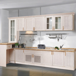 Juego completo personalizado de gabinetes de cocina modernos de madera maciza blanca u otros colores con fácil instalación - Product Image 6