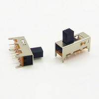 Mini interrupteur à glissière électronique vertical à 4 positions 2.5mm voyage 10 broches petit interrupteur
