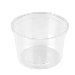 Оптовые продажи прозрачная пластиковая чаша крышкой-Одноразовая пластиковая миска для горячего супа с крышкой, 16 унций