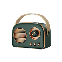 Haut-parleur Bluetooth rétro mat bleu 5W haute puissance, mini enceinte stéréo sans fil pour la maison, le bureau, les fêtes et les voyages – Vente chaude