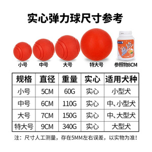 <b>Dog</b> Rubber Squeaking <b>Ball</b> Solid Color Boredom Buster Interactive Toy For Pets - Product Image 4