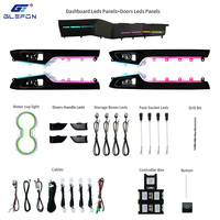 Für Toyota Crown Kluger 2021-2024 Glefon 64 Farben App-Steuerung 12V Auto Innenraum Ambientebeleuchtung Set Plug-and-Play Atmosphärenlampe