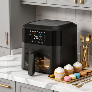 مقلاة هوائية منزلية مختارة بتصميم مميز، فرن مايكروويف وكهربائي كبير السعة قابل للتخصيص - Product Image 1