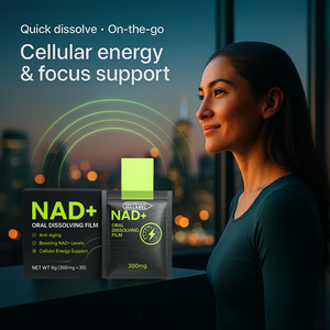 <span class=keywords><strong>Film</strong></span> oral à dissolution personnalisé NAD+ avec <span class=keywords><strong>Kin</strong></span> Wellness, ergothionéine et nicotinamide pour l'énergie cellulaire - Product Image 3