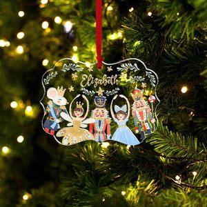 Medallón <span class=keywords><strong>de</strong></span> <span class=keywords><strong>Cascanueces</strong></span> Acrílico Personalizado Colorido Impreso, Adorno Colgante Lucite <span class=keywords><strong>Ballet</strong></span>, Adornos DIY para Árbol <span class=keywords><strong>de</strong></span> Navidad - Product Image 1