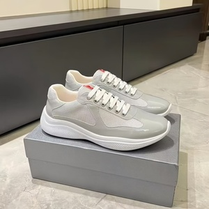 2026 Top American Cup Designer Shoes Zapatillas de deporte de cuero genuino para hombres Running Walking Style Shoes Patchwork Leather Sneakers - Product Image 3
