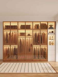 Fabrication en gros d'armoires en bois avec beaucoup d'espace de rangement, armoires en bois, armoires sur mesure, ensemble de chambre à coucher - Product Image 6