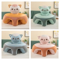 Chaise d'apprentissage ergonomique pour enfant, rembourrage en coton PP, tissu technique imperméable, siège au sol en forme d'animal, support dorsal haut, base antidérapante