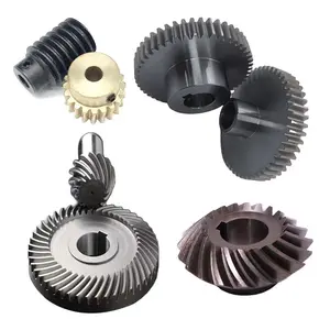 Oem Odm fabrications service Factory Special Custom Made sizes Powder Metallurgy drive Helical External Gear Ring set With Hub