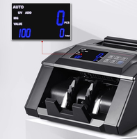 Compteur de billets de banque commercial portable rechargeable multi-devises, personnalisable pour la détection de plusieurs devises