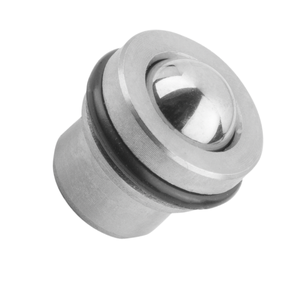 K0582 KIPP Plunger de resorte autoretenible con anillo de retención y bola de acero inoxidable para posicionamiento y indexado de precisión - Product Image 1