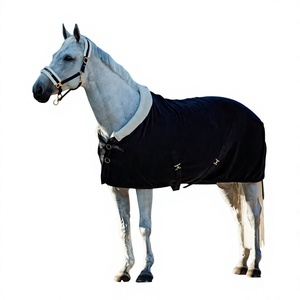 Couverture d'hivernage pour chevaux, design personnalisé, pliable, imperméable, légère, durable, col haut, tissu en coton, acier inoxydable - Product Image 3