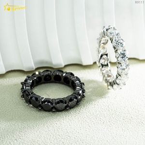 <span class=keywords><strong>Anello</strong></span> in Moissanite <span class=keywords><strong>con</strong></span> diamante per fede nuziale in <span class=keywords><strong>argento</strong></span> <span class=keywords><strong>925</strong></span> <span class=keywords><strong>con</strong></span> <span class=keywords><strong>pietra</strong></span> trasparente <span class=keywords><strong>nera</strong></span> di alta qualità da 5MM - Product Image 5
