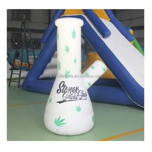 Outdoor advertising Inflatable Giant inflatable smoke beaker water pipes model Smoking Bongs Balloons inflatable beaker bong