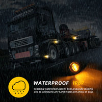 Luz de Posición Lateral DRL para Camiones, Autobuses, Remolques, Lámpara de Freno Trasera, Accesorios para Camiones, Luces Traseras 24v