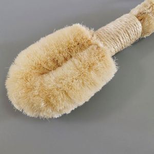 Long Handle Natural Sisal <b>Bath</b> Body Brush Shower Scrub Cleaning Brush for Bathroom - Product Image 5