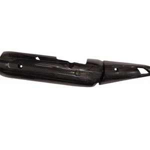 Piezas de Motocicleta, Cubierta de Tubo de Escape con Patrón de Fibra de Carbono, Apta para Yamaha Y15ZR, Cubierta Antiescaldaduras para Tubo de Escape, Modificación - Product Image 3