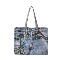 2025 nouveau Style concepteur mode femmes luxe grande capacité Denim sac à main avec fermeture à glissière Portable marque sac fourre-tout
