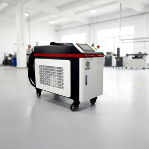 Machine de nettoyage au laser pulsé portable 500W pour la rouille, la peinture, le bois - pour l'acier inoxydable, l'aluminium, conception facile à transporter en <span class=keywords><strong>valise</strong></span> - Product Image 1