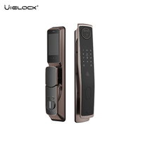 Cerradura Inteligente para Puerta UIELOCK QB50 con Reconocimiento Facial 3D y Cámara para Puerta de Aluminio, con Wi-Fi, Cerradura Electrónica Resistente