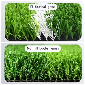 Double PP Support Durable <span class=keywords><strong>30</strong></span> <span class=keywords><strong>mm</strong></span> Herbe sportive non remplissante 50 <span class=keywords><strong>mm</strong></span> <span class=keywords><strong>Gazon</strong></span> <span class=keywords><strong>artificiel</strong></span> pour terrain de football - Product Image 4
