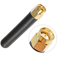 Mini antenne omnidirectionnelle en caoutchouc GSM 3G 4G LTE de 48MM avec SMA à Angle droit