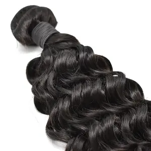 2024 mew nero stile naturale capelli donne tessitura bella estensione onda di acqua per le donne su misura OEM capelli