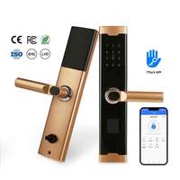 Cerradura Inteligente de Seguridad con Teclado Táctil de Aleación de Aluminio con Desbloqueo Remoto, Cerradura Inteligente TT Lock para Apartamento