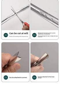 Protection d'angle flexible en PVC pour bébé, bande adhésive décorative aspect métal pour murs et tables - Product Image 5