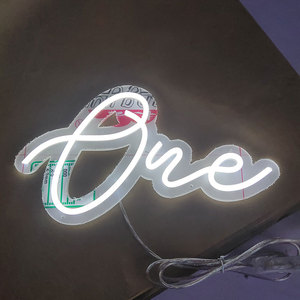 Letrero de neón Led, letrero de neón número uno personalizado para la decoración de la pared de la habitación de la fiesta del primer cumpleaños - Product Image 2