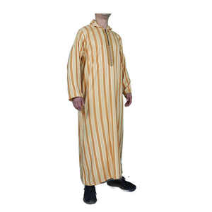 ثوب رجالي مغربي تقليدي بتصميم بغطاء رأس وأكمام طويلة مقاس 52-58 - Product Image 5