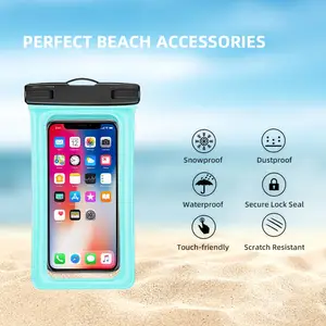 Новый стильный плавающий Чехол для мобильного телефона из ТПУ IPX8 сухая сумка для сотового телефона 7,5 дюймов Водонепроницаемый чехол для телефона