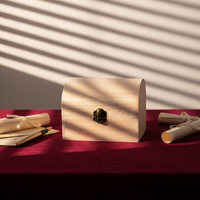 Coffret à trésors en bois de pin fait main en gros, boîte de rangement multifonctionnelle pour bijoux, idéale pour la décoration de la maison et les cadeaux de Noël