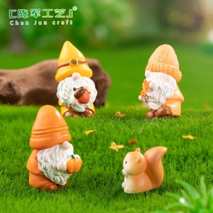 Nuevos Adornos Decorativos para Jardín en Miniatura Weijs, Muñecos en Miniatura con Hojas Caídas de Otoño, Accesorios Decorativos DIY - Product Image 1