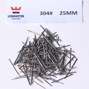 Fibre d'acier extrait par fusion en acier inoxydable, diamètre 25 mm, pour matériaux réfractaires - Product Image 4