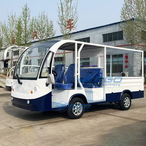 รถบัสไฟฟ้าสีขาวสำหรับเที่ยวชมเมือง พร้อมที่นั่งแบบบัคเก็ต 8 11 14 ที่นั่ง รถบัสท่องเที่ยวขนาดเล็ก เหมาะสำหรับการผจญภัยในเมืองและรีสอร์ทริมชายฝั่ง - Product Image 3