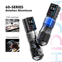 Machine à tatouer électrique sans fil portable NUOJO ODM certifiée CE, en acier inoxydable, avec moteur à coupelle creuse et batterie au lithium jetable