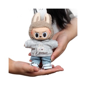 Conjunto de Ropa para Muñeca Labubu, Sudadera con Diseño de Conejo Gris, para Niños de 8 a 13 Años, Accesorios de Peluche Unisex - Product Image 5