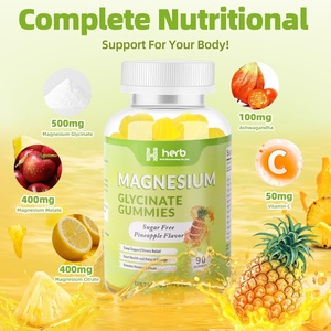 Odm/Oem, Etiqueta Privada, magnesio natural, glicinato, gomitas, suplemento para adultos, memoria, soporte para el sueño, 2 gomitas, dosis diaria 60 - Product Image 4