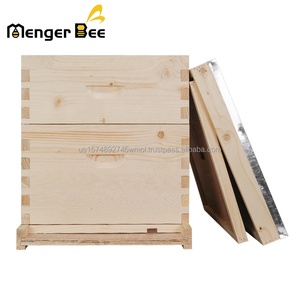Warehouse in Stock 2 Layer 10 Frame Langstroth Beehive Kit with Queen Excluder and <b>Foundation</b> Sheets for Beekeepers - Product Image 1