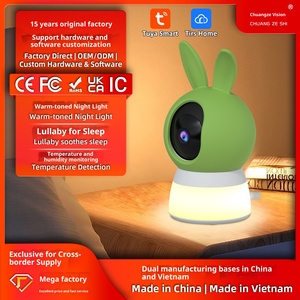 Monitor Inteligente para Bebés con Cámara y Luz Nocturna, HD WiFi, Monitor de Sueño Infantil, Detección de Temperatura y Humedad, Suministro de Fábrica OEM - Product Image 5
