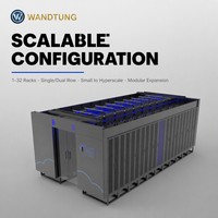 Gabinete de Red Modular 42U con Gestión de Cables por Techo y Control Remoto para Microcentros de Datos y Contención de Pasillos Fríos