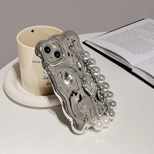 <span class=keywords><strong>Funda</strong></span> blanda transparente con cadena para teléfono colgante plateada bonita para <span class=keywords><strong>iPhone</strong></span> 14 Pro Max <span class=keywords><strong>13</strong></span> 12 11 XR XS X 7 8 Plus SE MiNi, <span class=keywords><strong>funda</strong></span> de lujo - Product Image 6